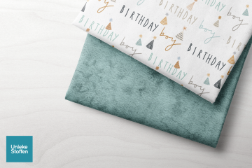 Birthday boy met mint beton