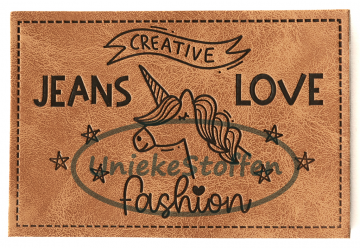 Jeans love unicorn