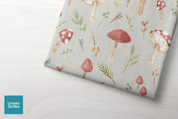 rood met witte stippen