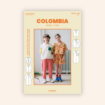 Notches paper sewing pattern frontcover colombia nl square1