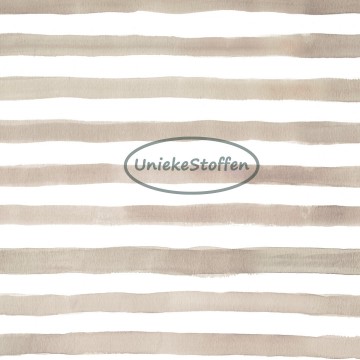 Stripes taupe white